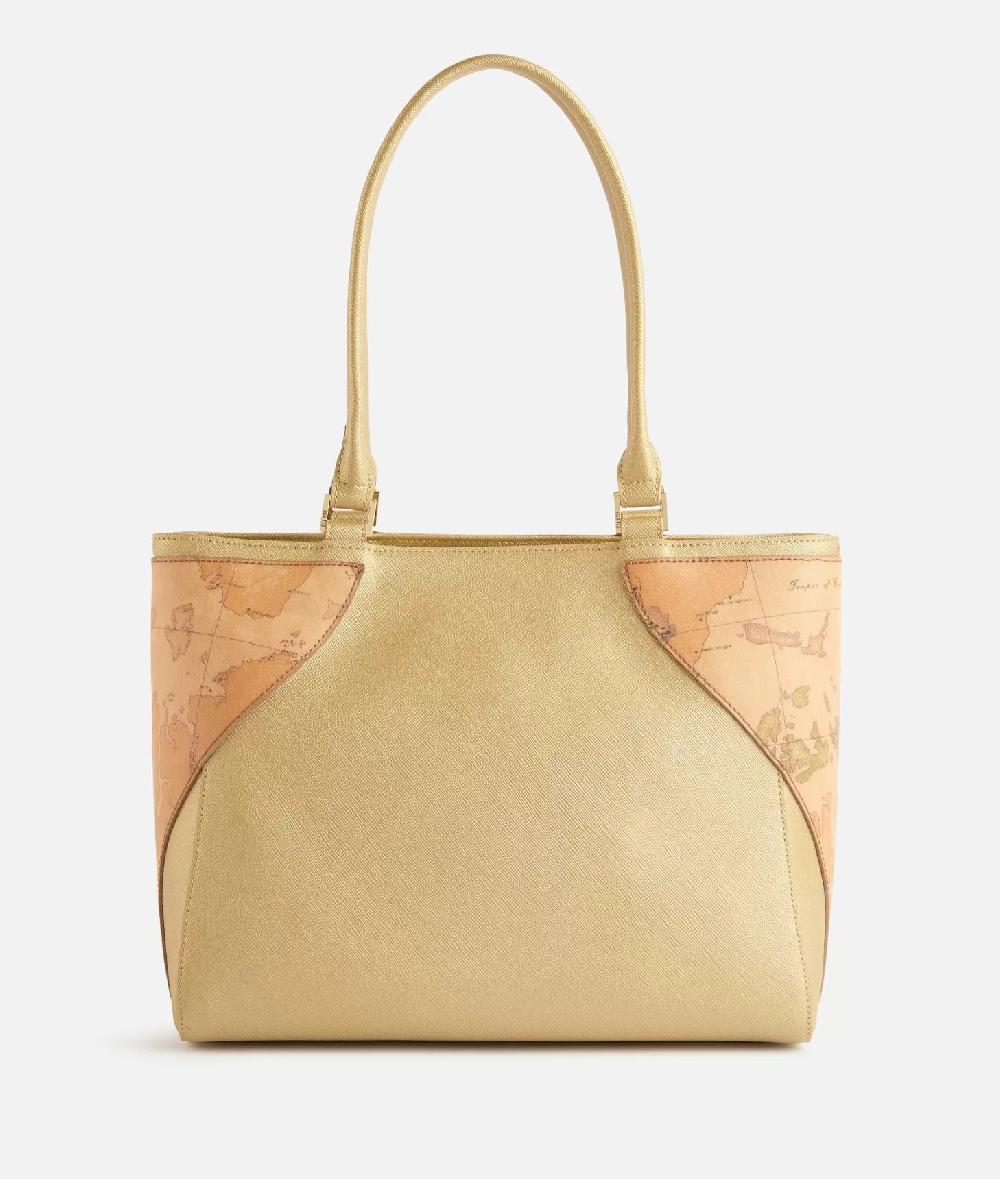 Alviero Martini 1a Classe Flying City Borsa Shopping Oro Chiaro