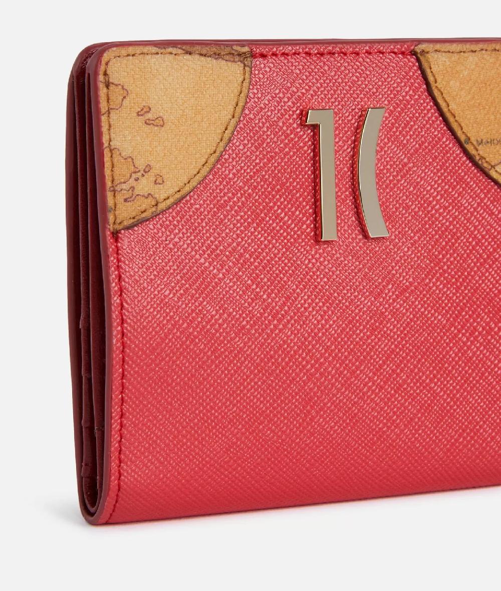 Alviero Martini 1a Classe Flying City Portafoglio Bifolder Mini Rosso Perlato