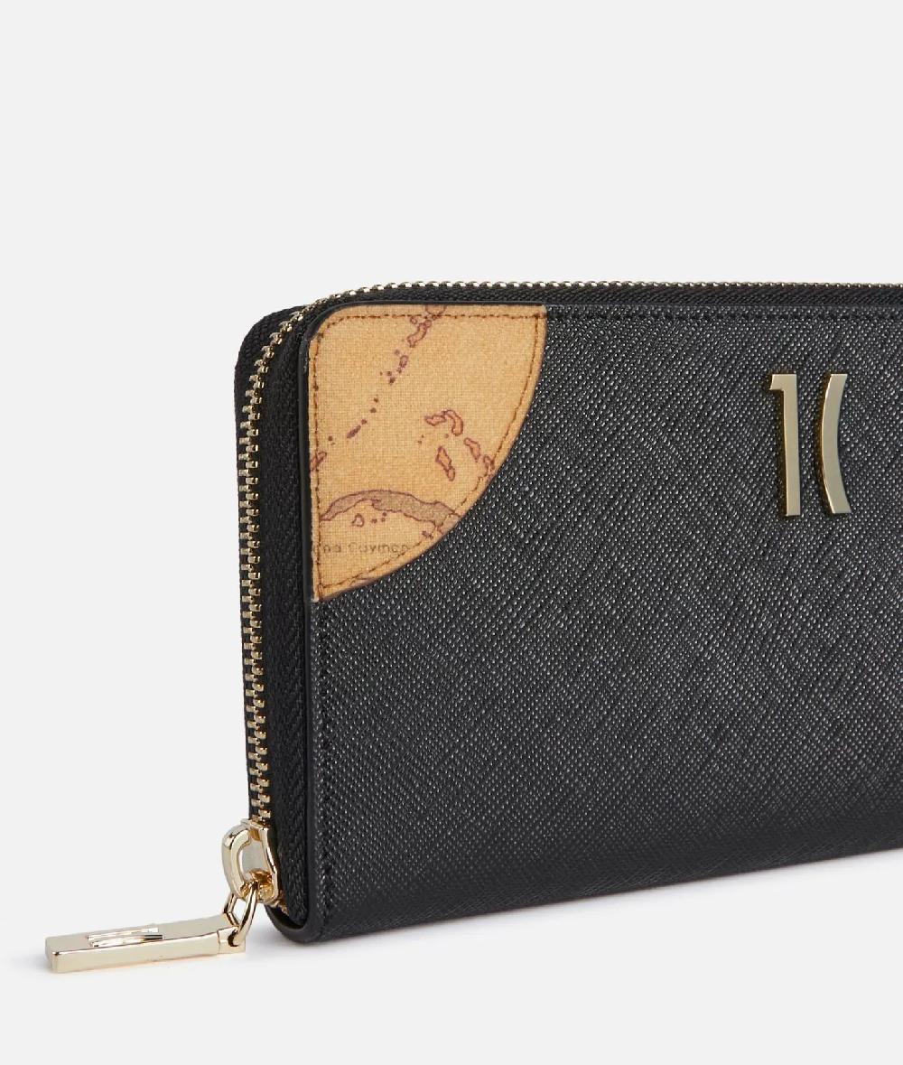 Alviero Martini 1a Classe Flying City Portafoglio Zip Around Nero