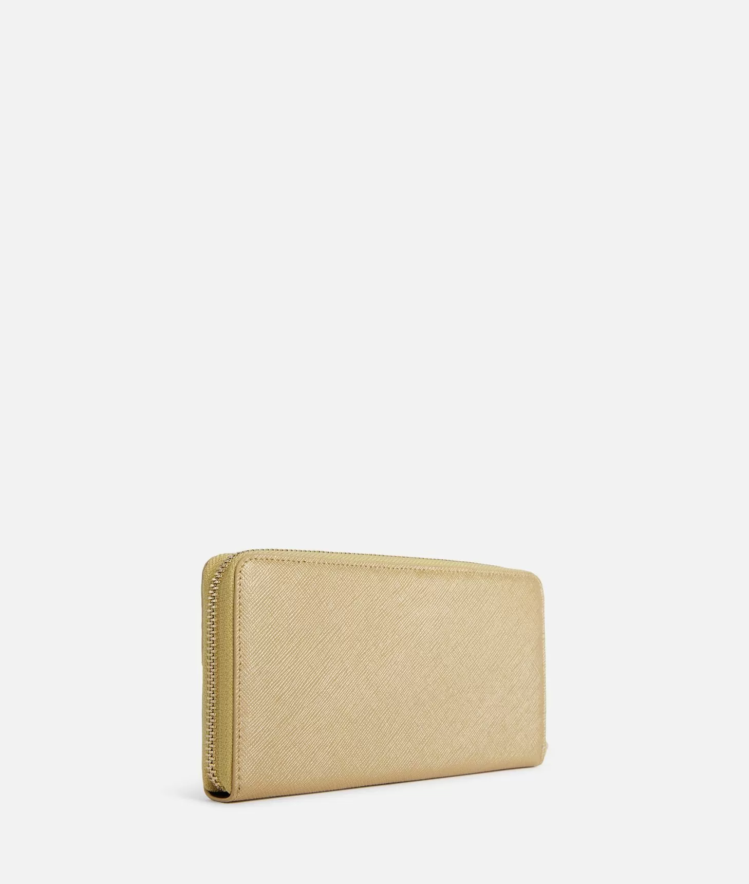 Alviero Martini 1a Classe Flying City Portafoglio Zip Around Oro Chiaro