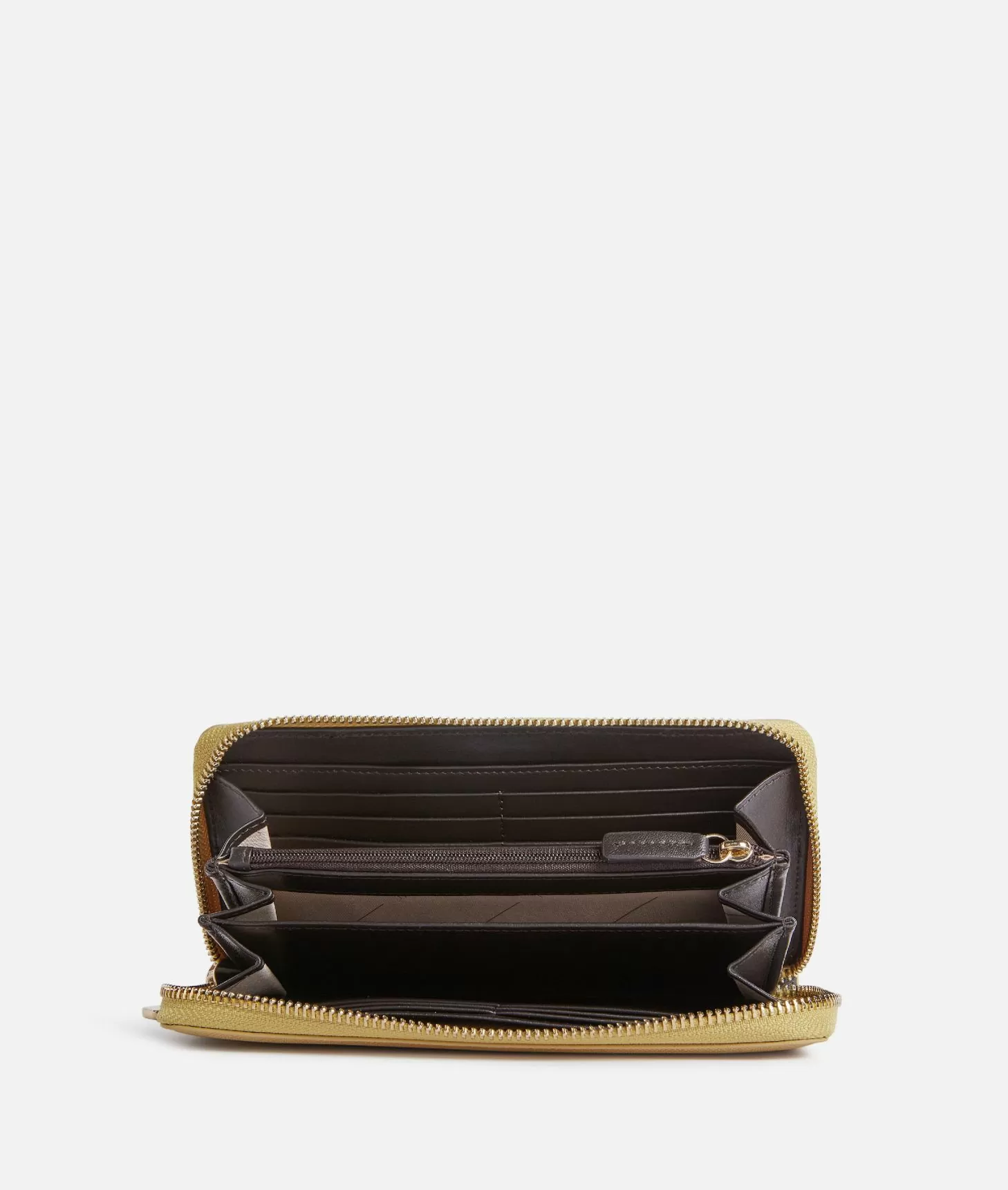 Alviero Martini 1a Classe Flying City Portafoglio Zip Around Oro Chiaro