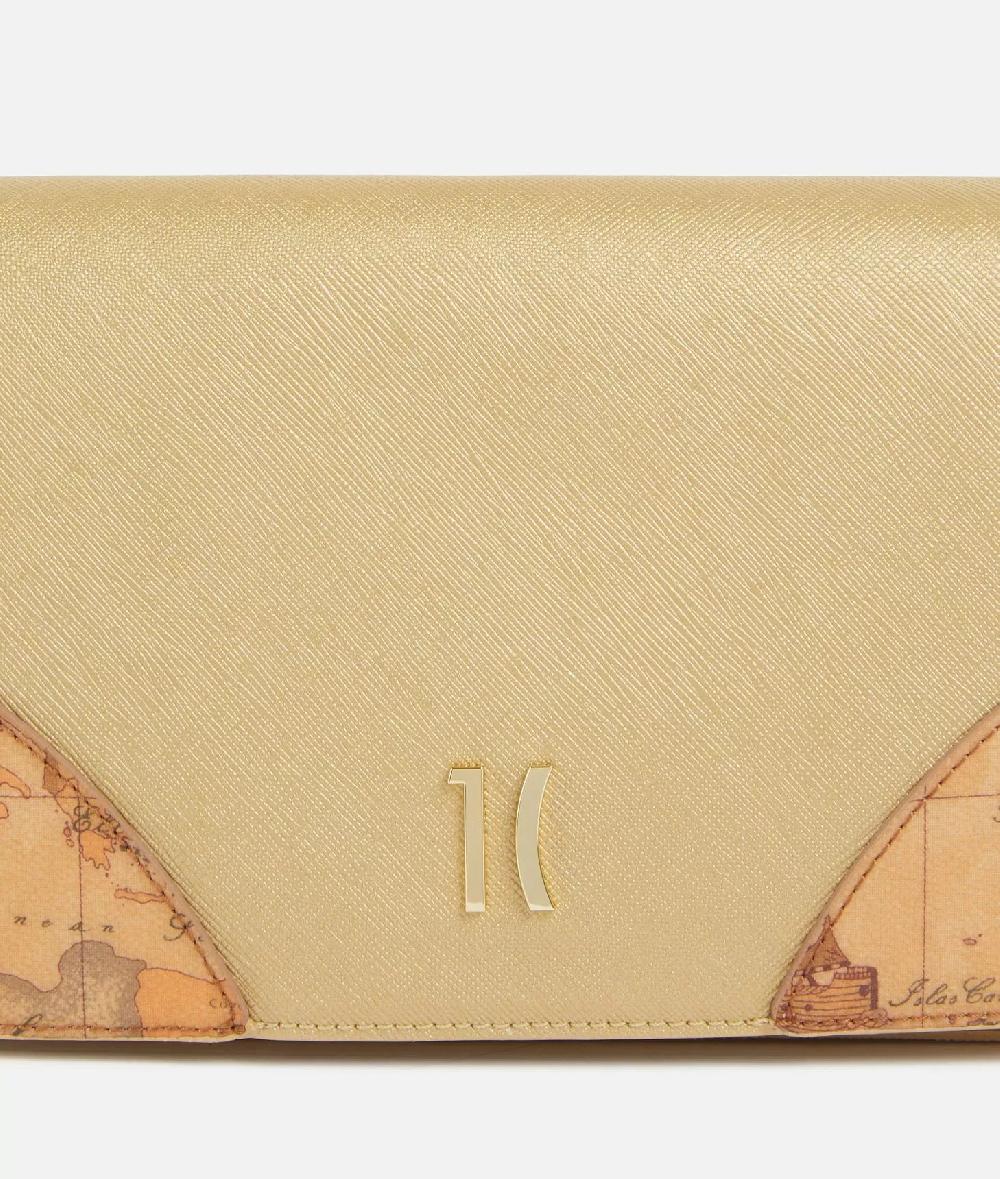 Alviero Martini 1a Classe Flying City Tracolla Con Patta Oro Chiaro