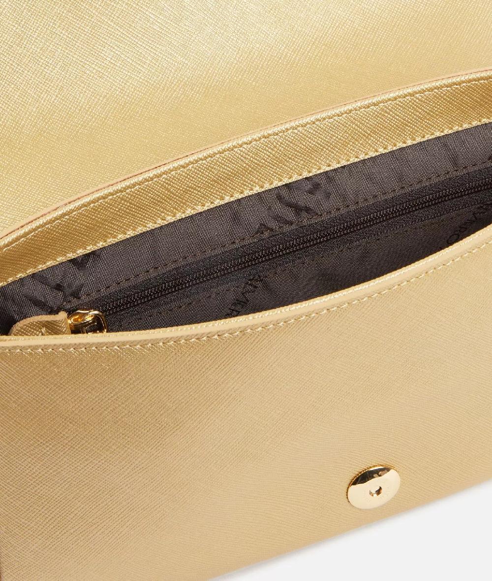 Alviero Martini 1a Classe Flying City Tracolla Con Patta Oro Chiaro