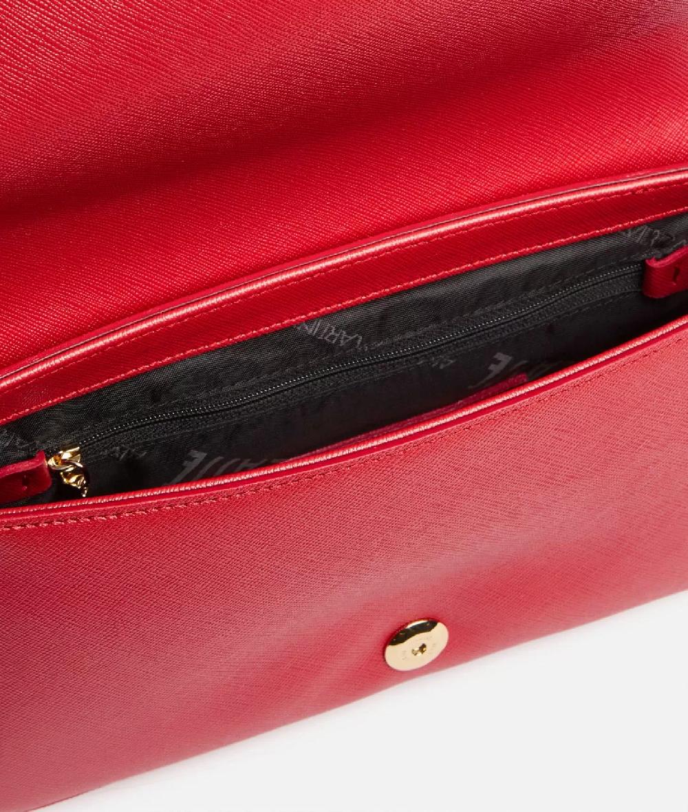 Alviero Martini 1a Classe Flying City Tracolla Con Patta Rosso Perlato