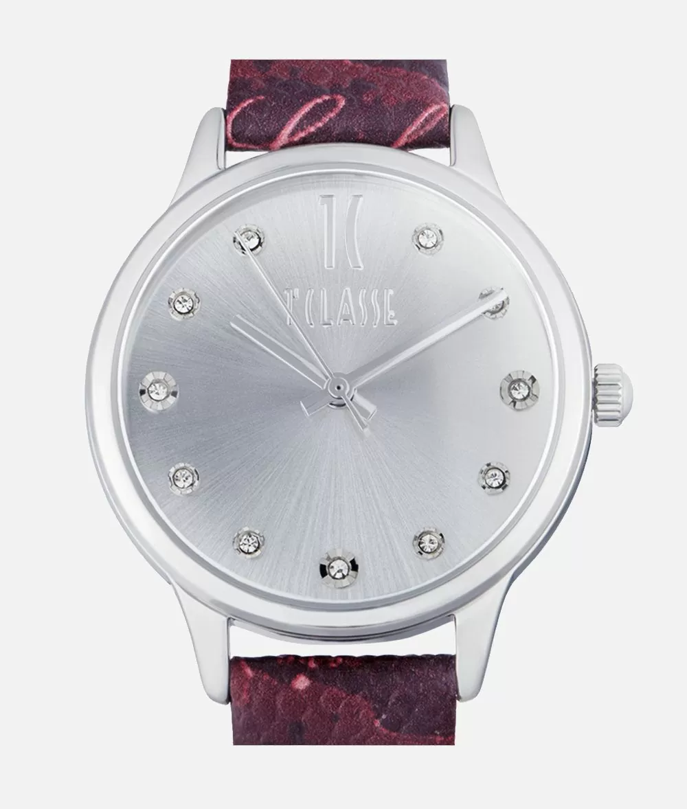 Alviero Martini 1a Classe Formentera Orologio Con Cinturino In Pelle Geo Rouge