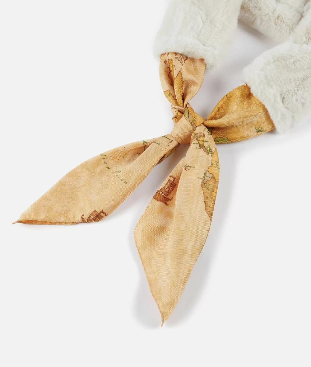 Alviero Martini 1a Classe Foulard Con Ecopelliccia Geo Classic