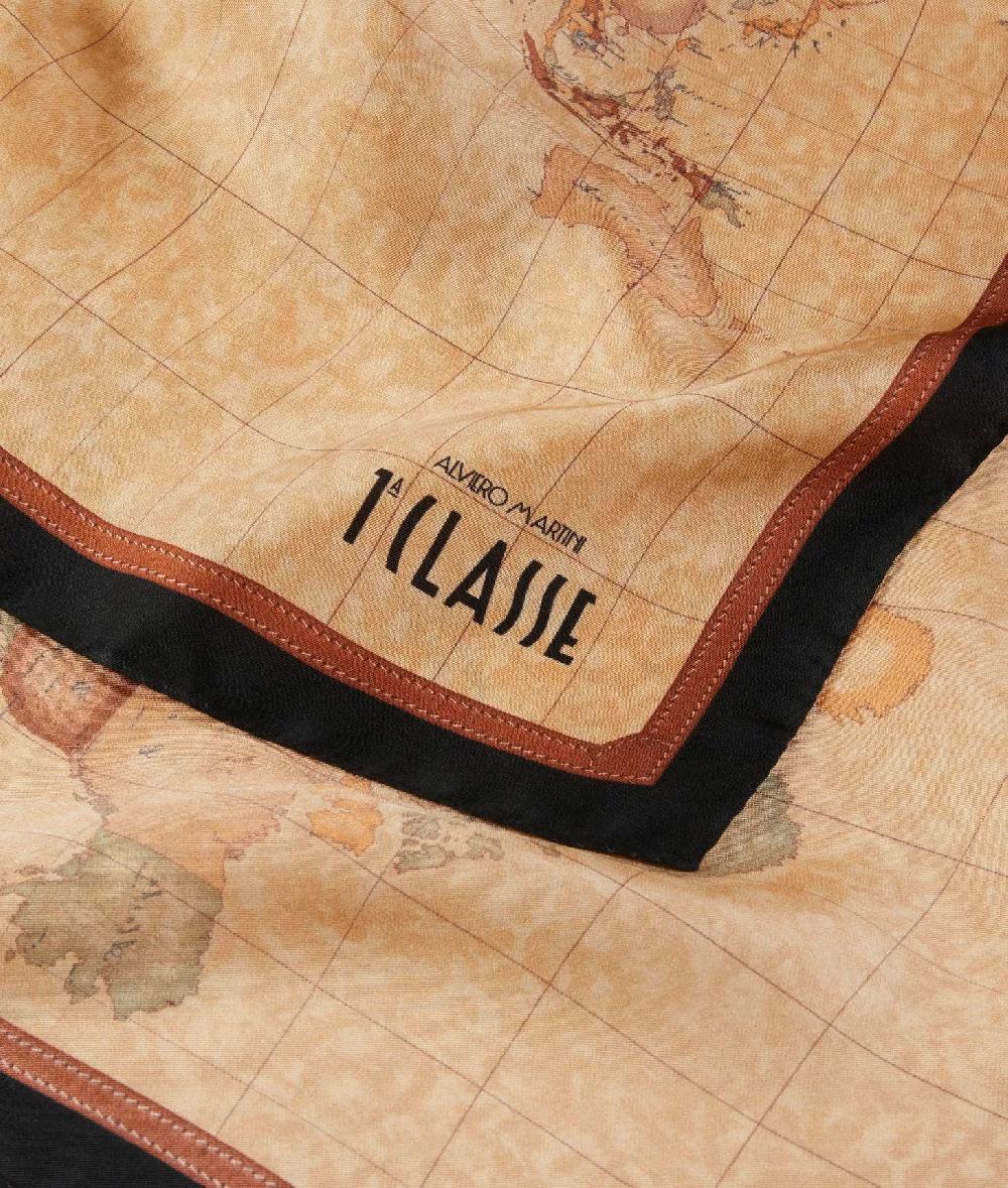 Alviero Martini 1a Classe Foulard Geo Classic 50x50 Nero