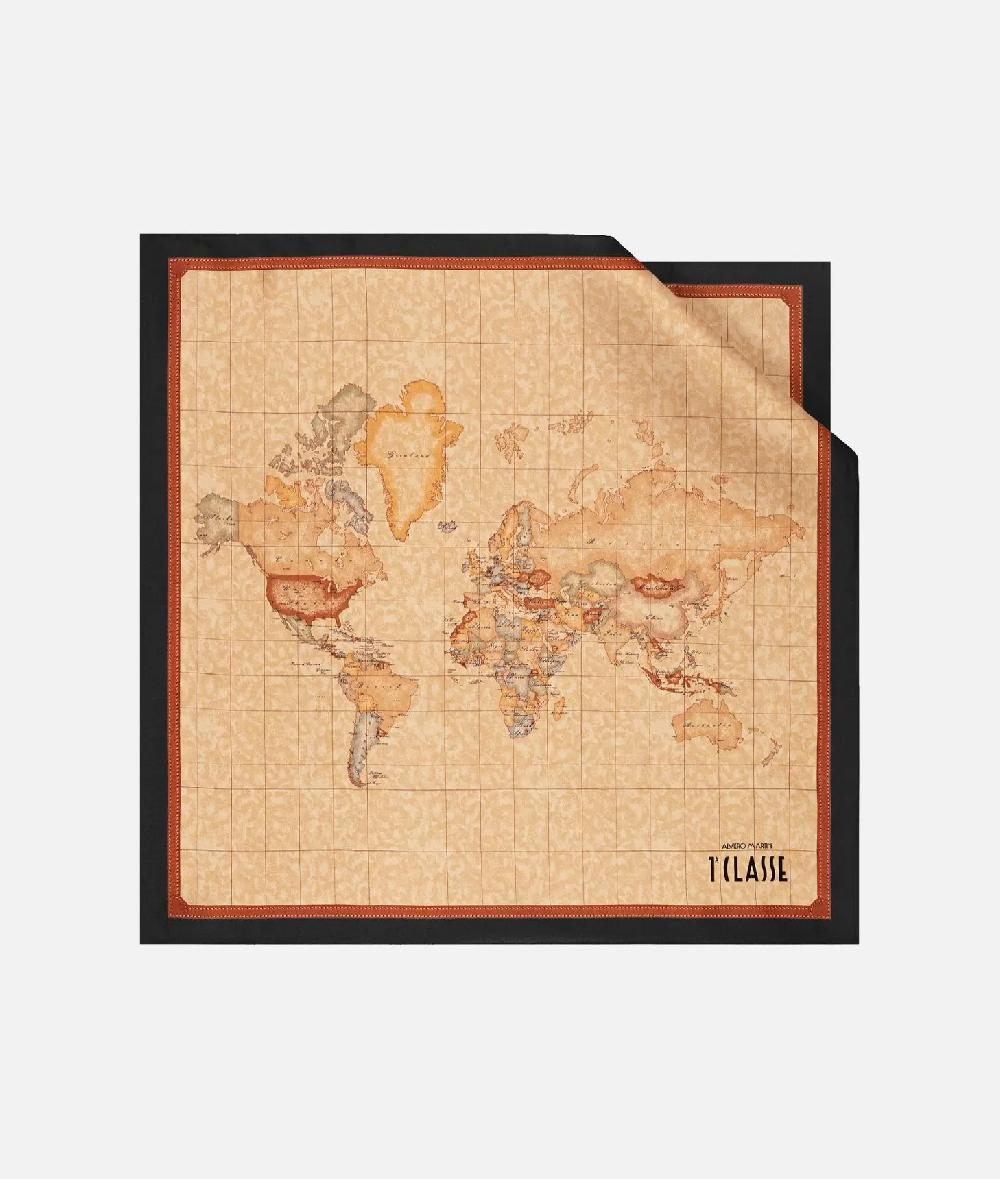Alviero martini 1a classe Foulard Geo Classic 50x50 Nero