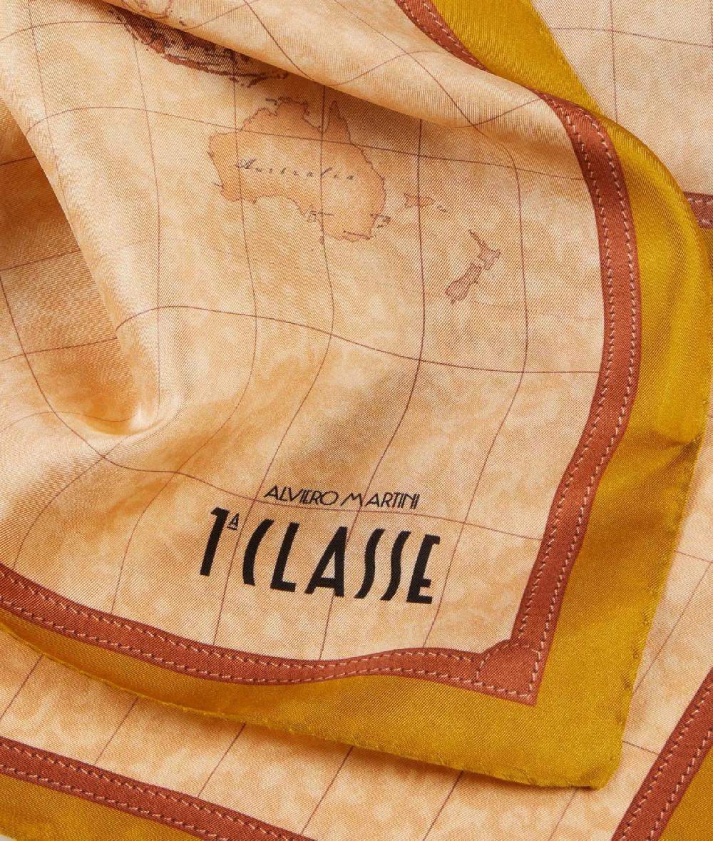 Alviero Martini 1a Classe Foulard Geo Classic 50x50 Olio