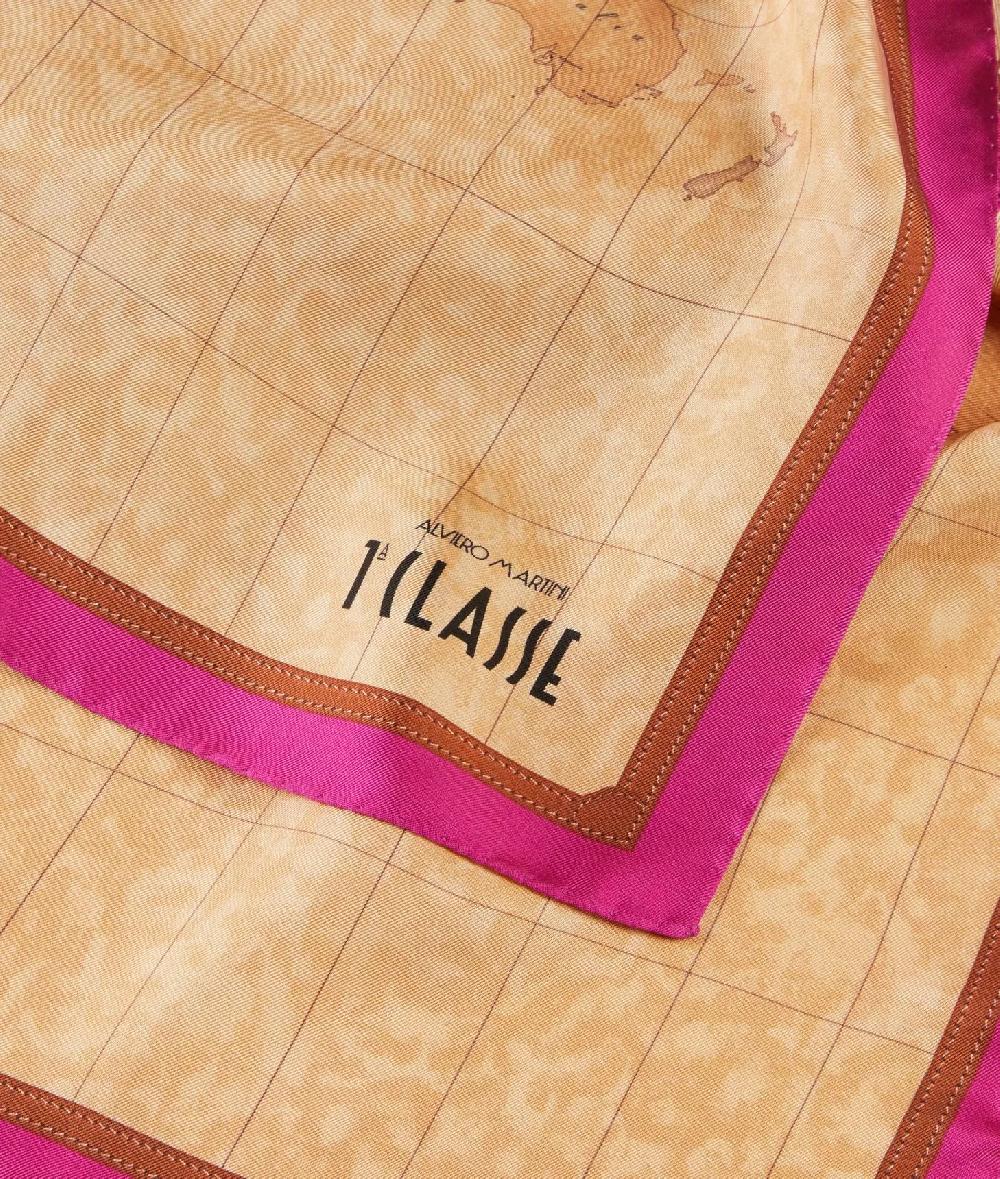 Alviero Martini 1a Classe Foulard Geo Classic 70x70 Ciclamino