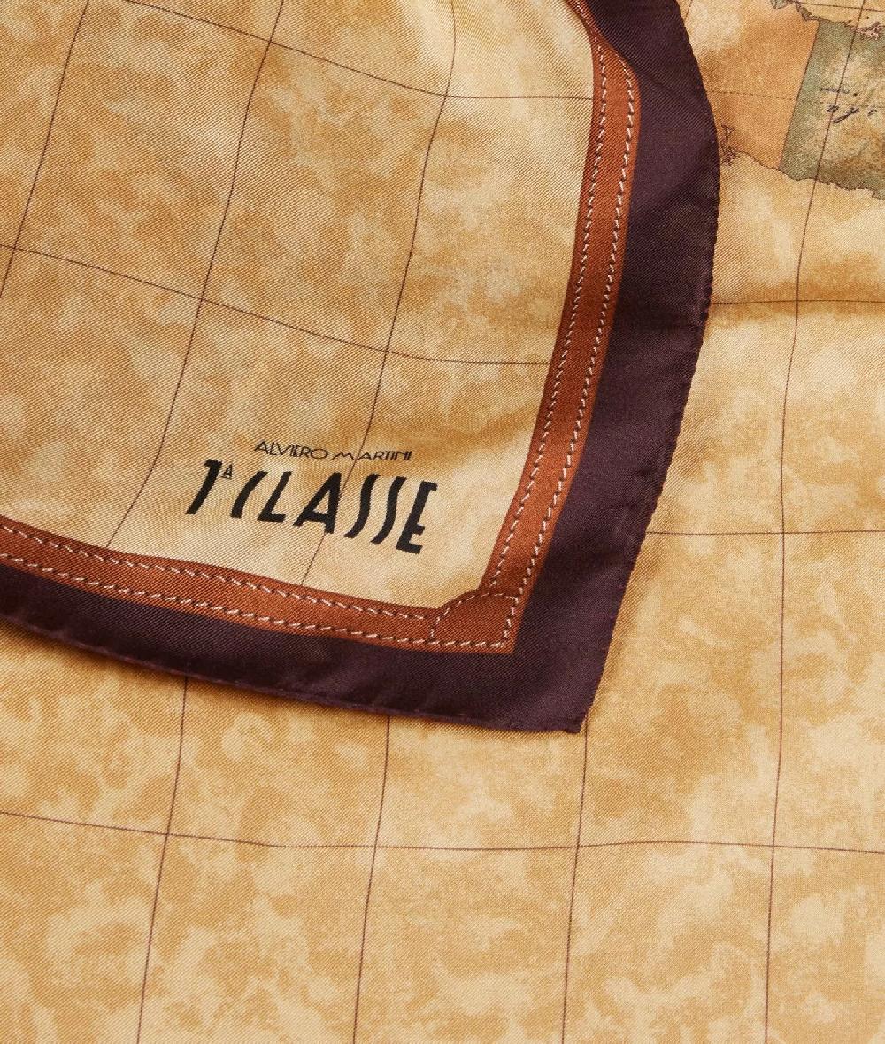 Alviero Martini 1a Classe Foulard Geo Classic 90x90 Burgundy