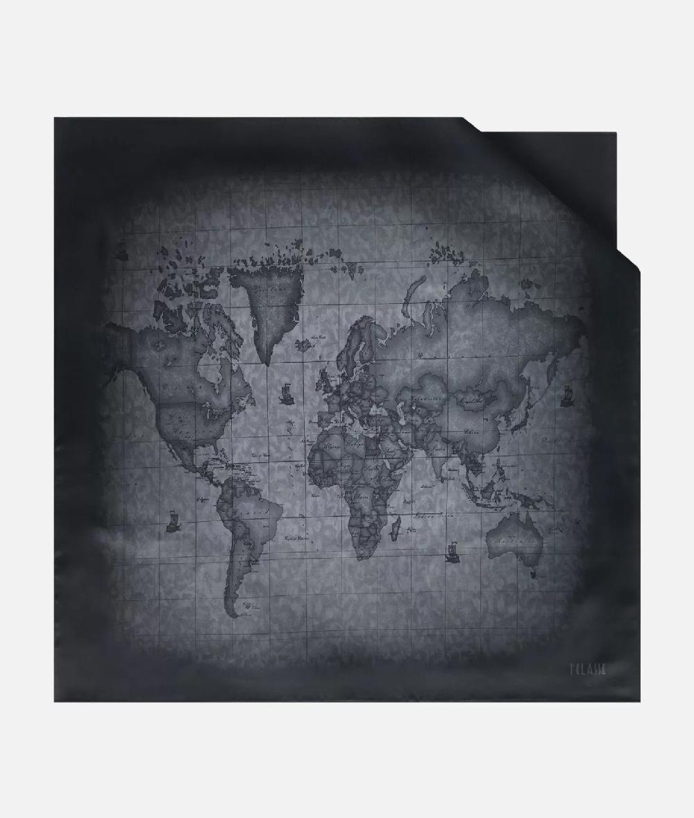 Alviero martini 1a classe Foulard Geo Sfumato 90x90 Nero