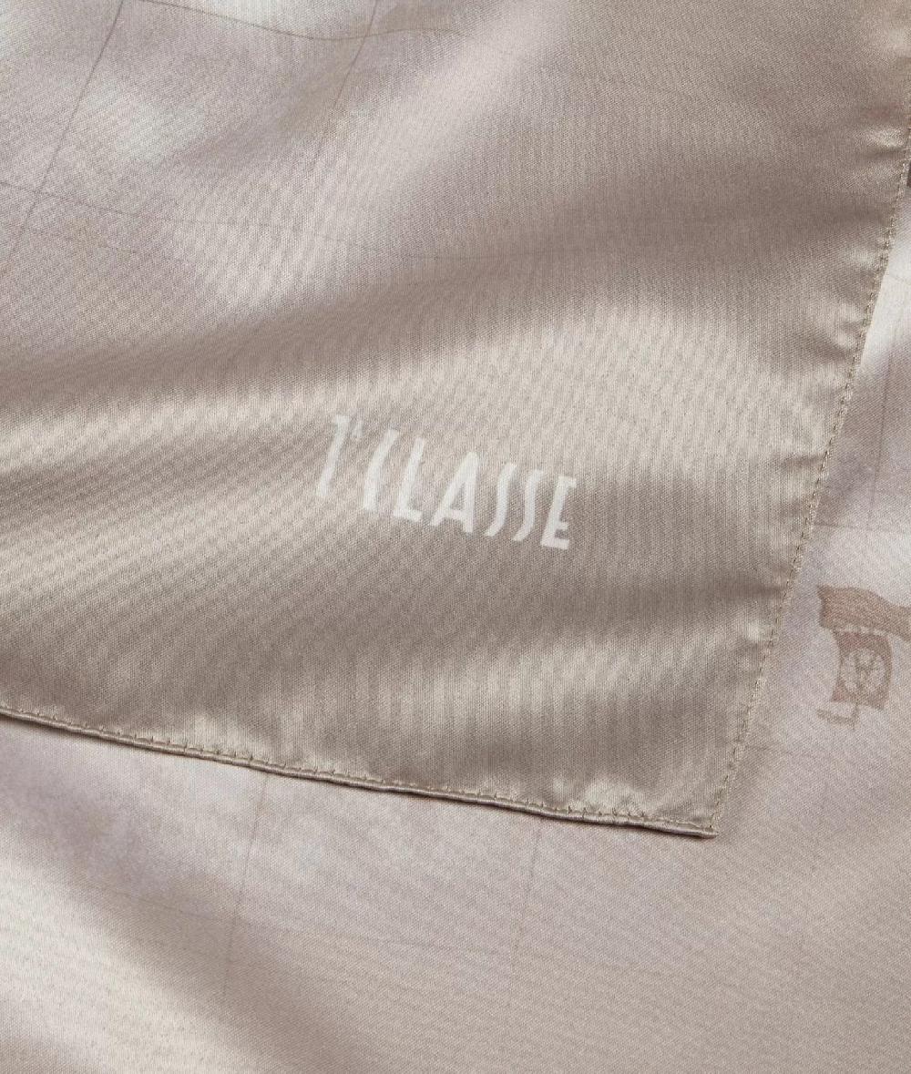 Alviero Martini 1a Classe Foulard Geo Sfumato 90x90 Taupe Chiaro