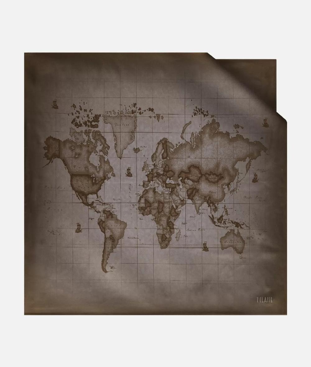 Alviero martini 1a classe Foulard Geo Sfumato 90x90 Taupe Scuro