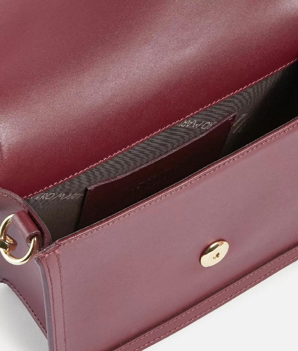 Alviero Martini 1a Classe Frame Bag Tracollina Con Patta Burgundy