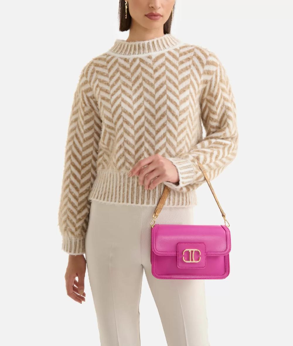 Alviero Martini 1a Classe Frame Bag Tracollina Con Patta Ciclamino