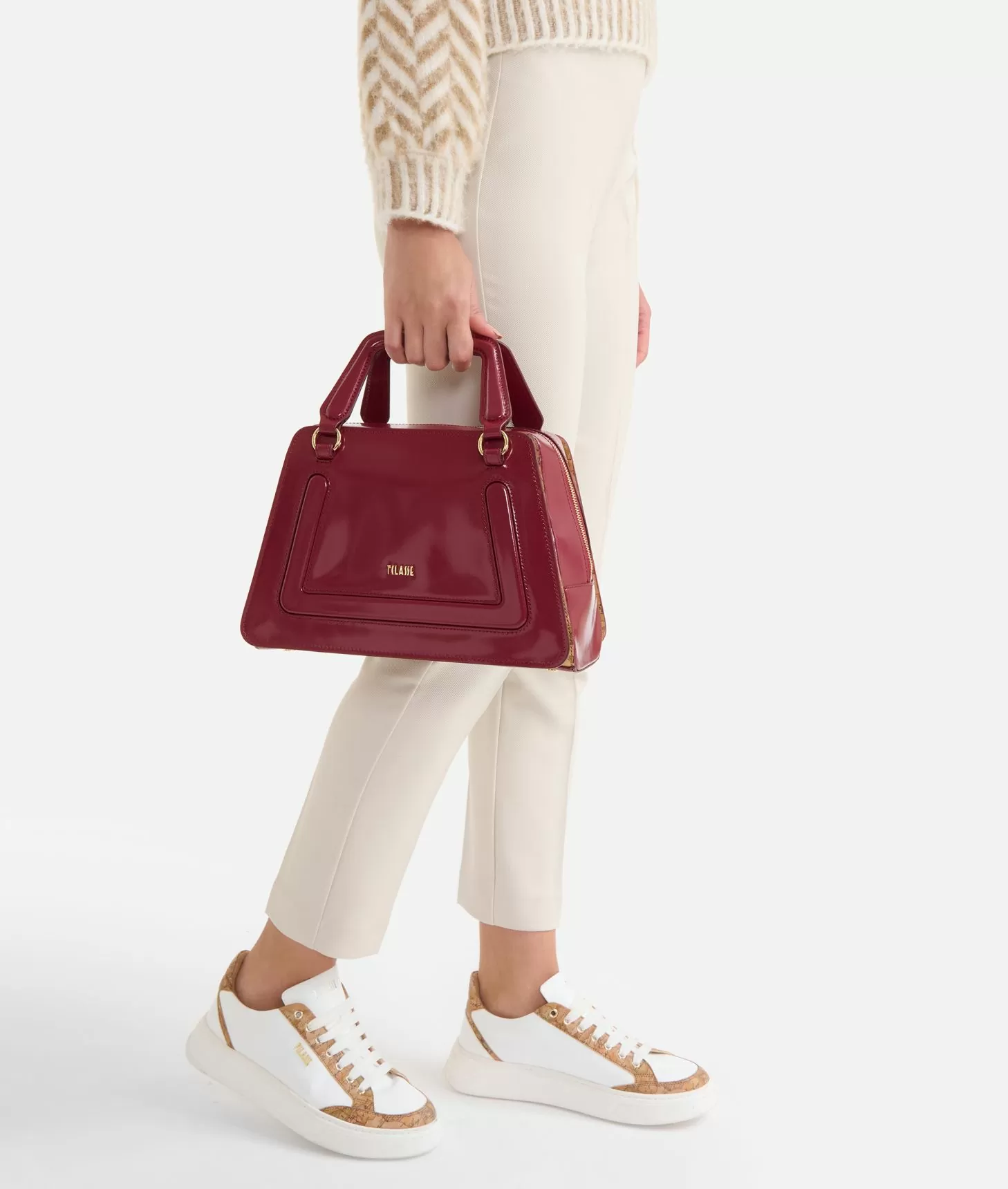 Alviero Martini 1a Classe Future Bag Borsa A Mano Con Tracolla Lampone