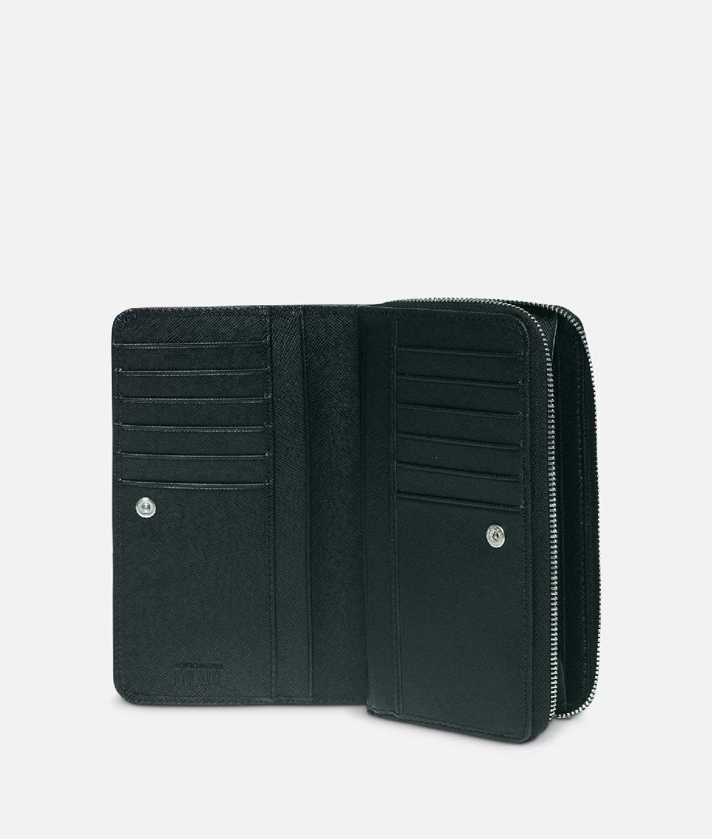 Alviero Martini 1a Classe Geo Black Portafogli Grande Con Zip