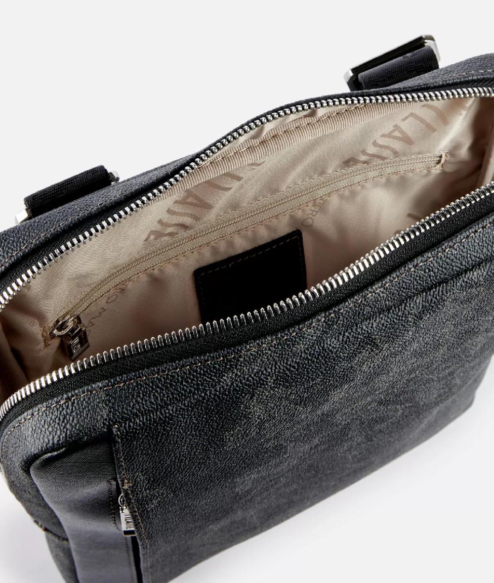 Alviero Martini 1a Classe Geo Black Tracolla Con Nastro