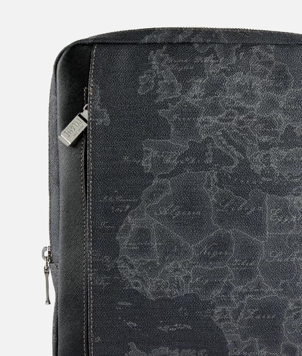 Alviero Martini 1a Classe Geo Black Tracolla Con Nastro