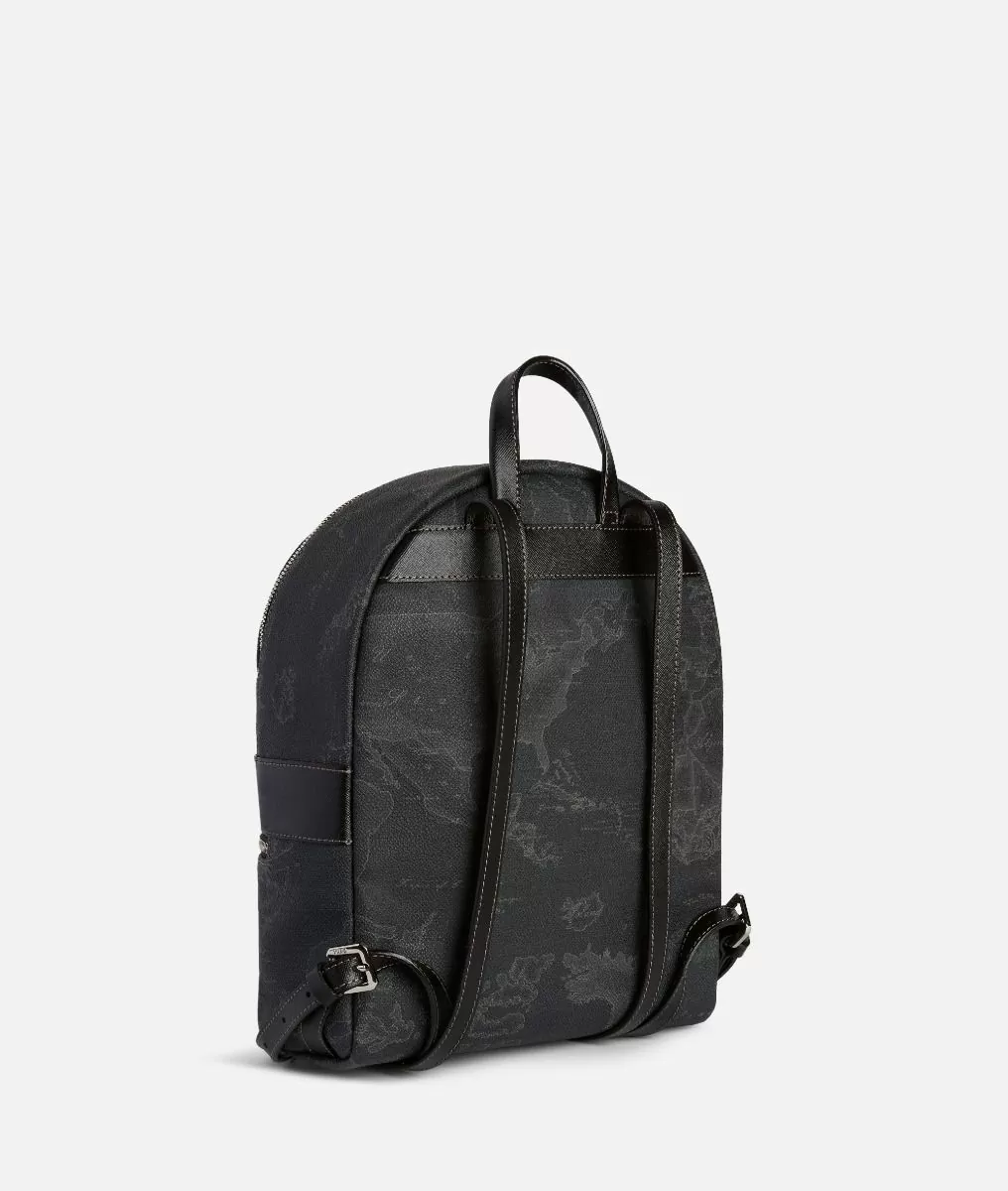 Alviero Martini 1a Classe Geo Black Zaino Medio Con Logo 1A Classe