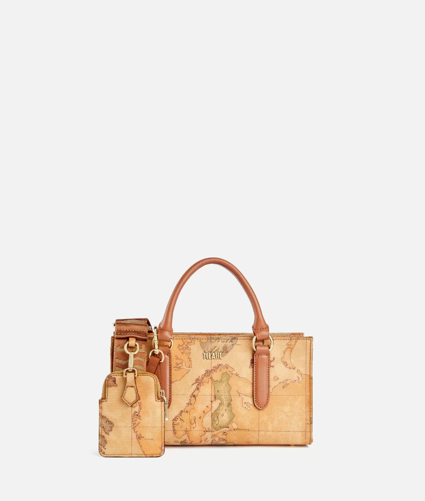 Alviero martini 1a classe Geo Classic borsa a mano con tracolla a nastro