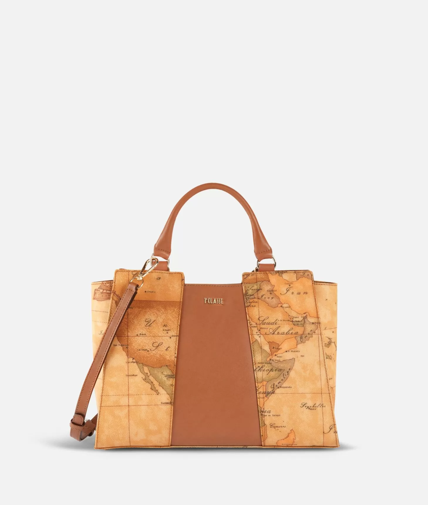 Alviero martini 1a classe Geo Classic Borsa a mano piccola con inserto centrale