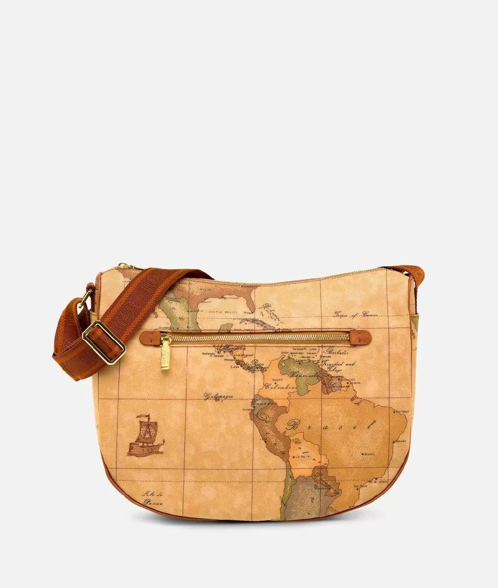 Alviero martini 1a classe Geo Classic Borsa media a mezzaluna
