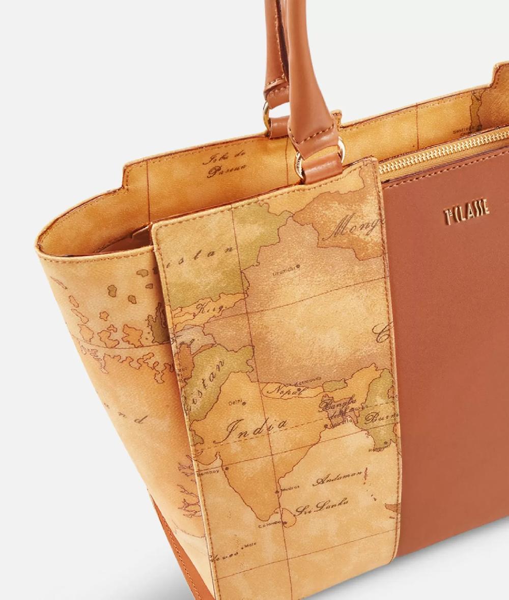Alviero Martini 1a Classe Geo Classic Borsa Shopping Con Banda Centrale
