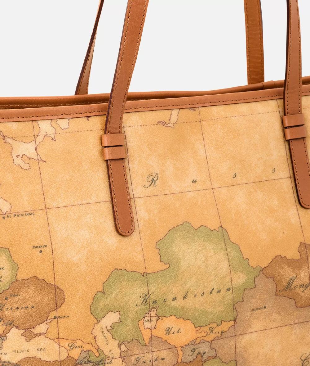 Alviero Martini 1a Classe Geo Classic Borsa Shopping Maxi Con Zip