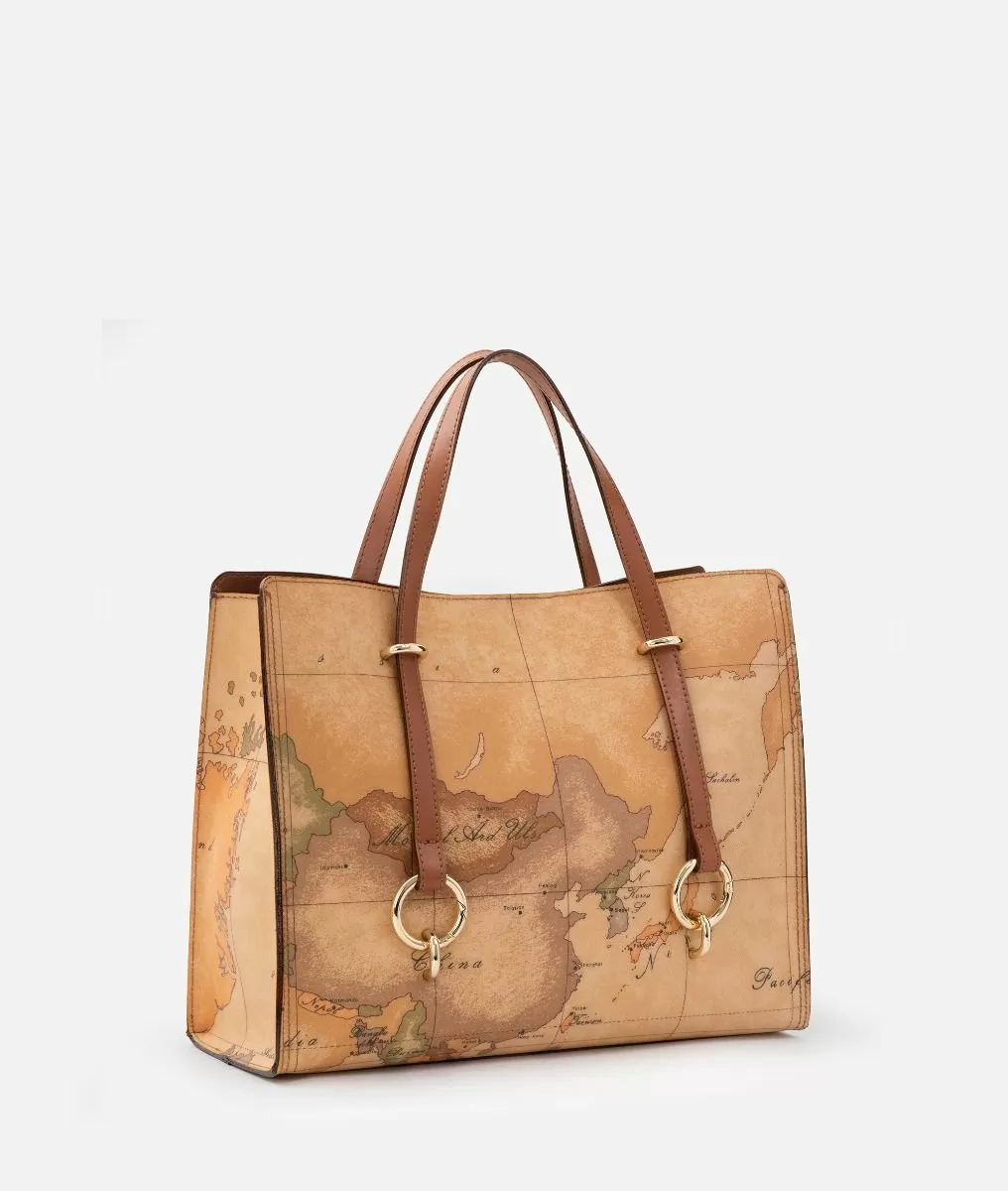 Alviero Martini 1a Classe Geo Classic Borsa Shopping Sfoderata