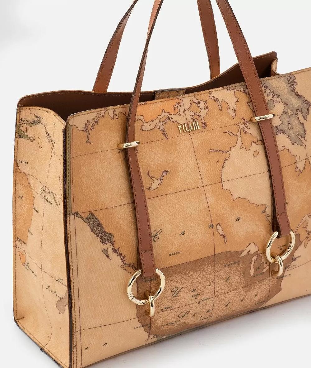 Alviero Martini 1a Classe Geo Classic Borsa Shopping Sfoderata