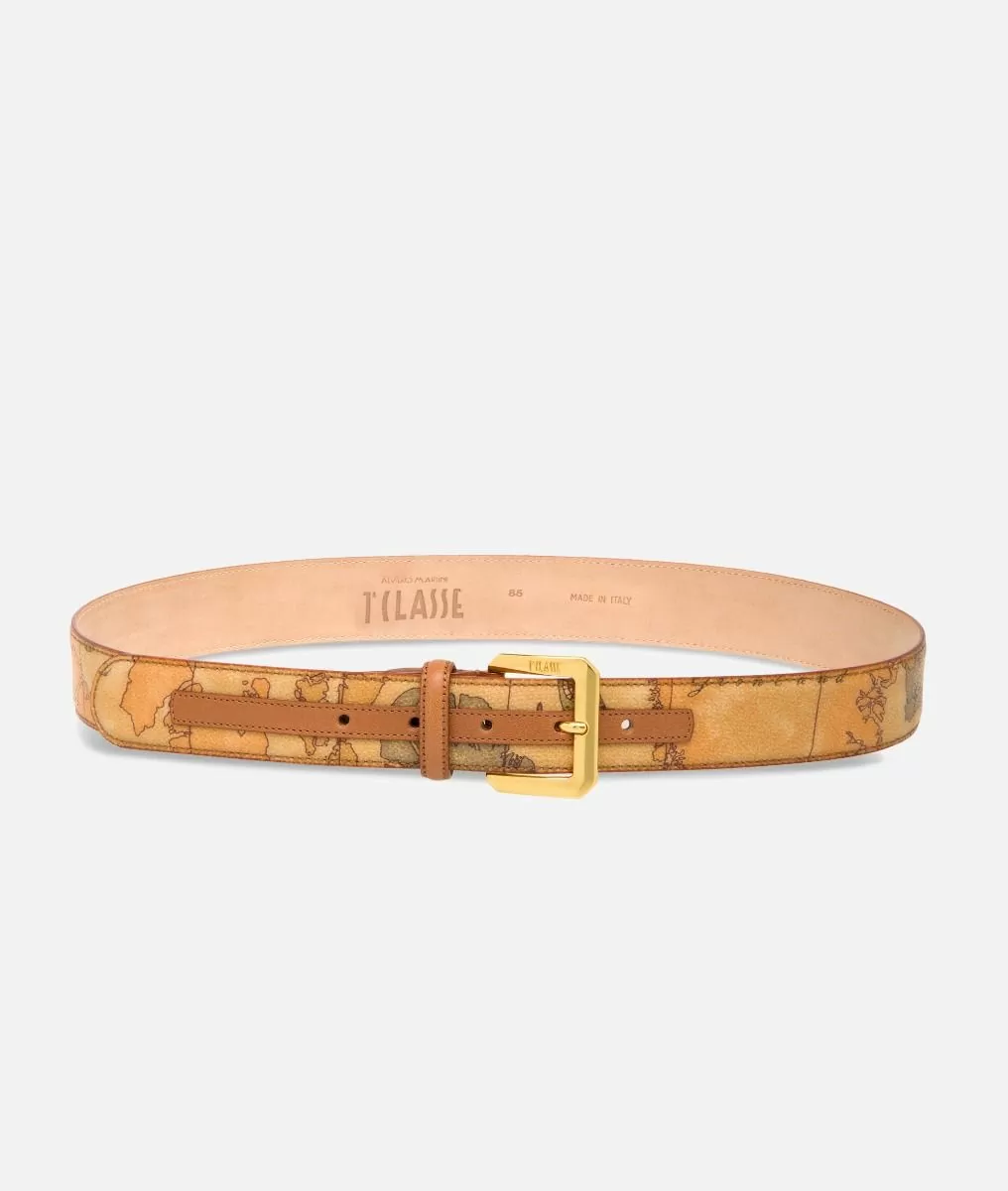 Alviero Martini 1a Classe Geo Classic Cintura Con Fibbia Metallica