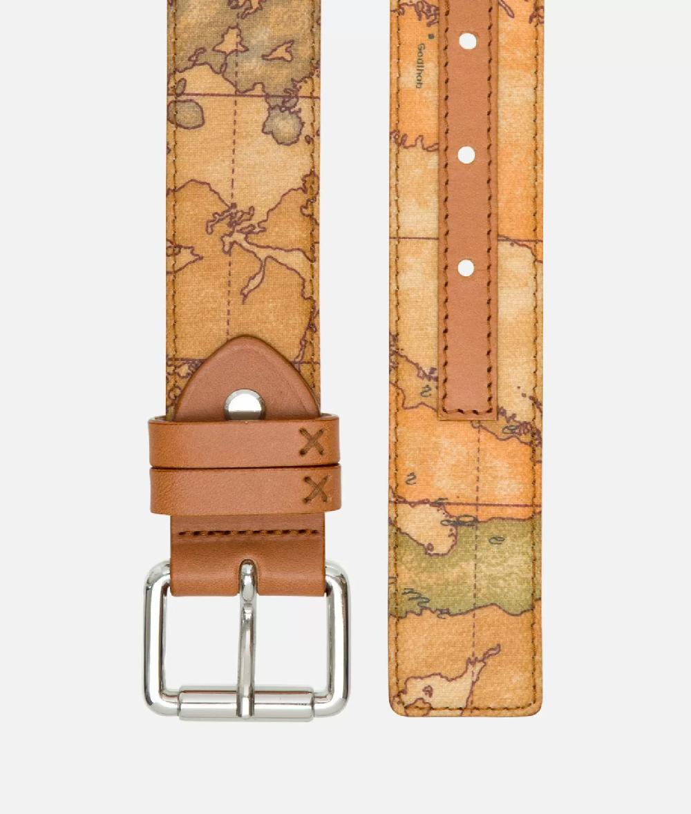 Alviero Martini 1a Classe Geo Classic Cintura Con Fibbia Platino