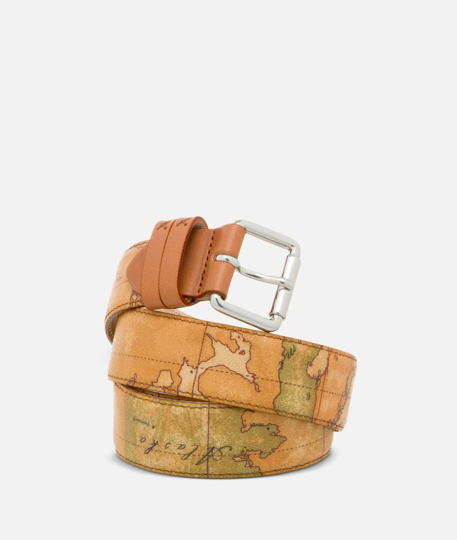 Alviero martini 1a classe Geo Classic Cintura con fibbia platino