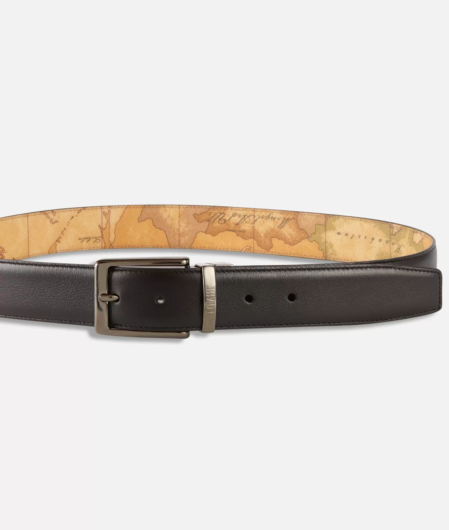 Alviero Martini 1a Classe Geo Classic Cintura Reversibile Da Uomo Nera