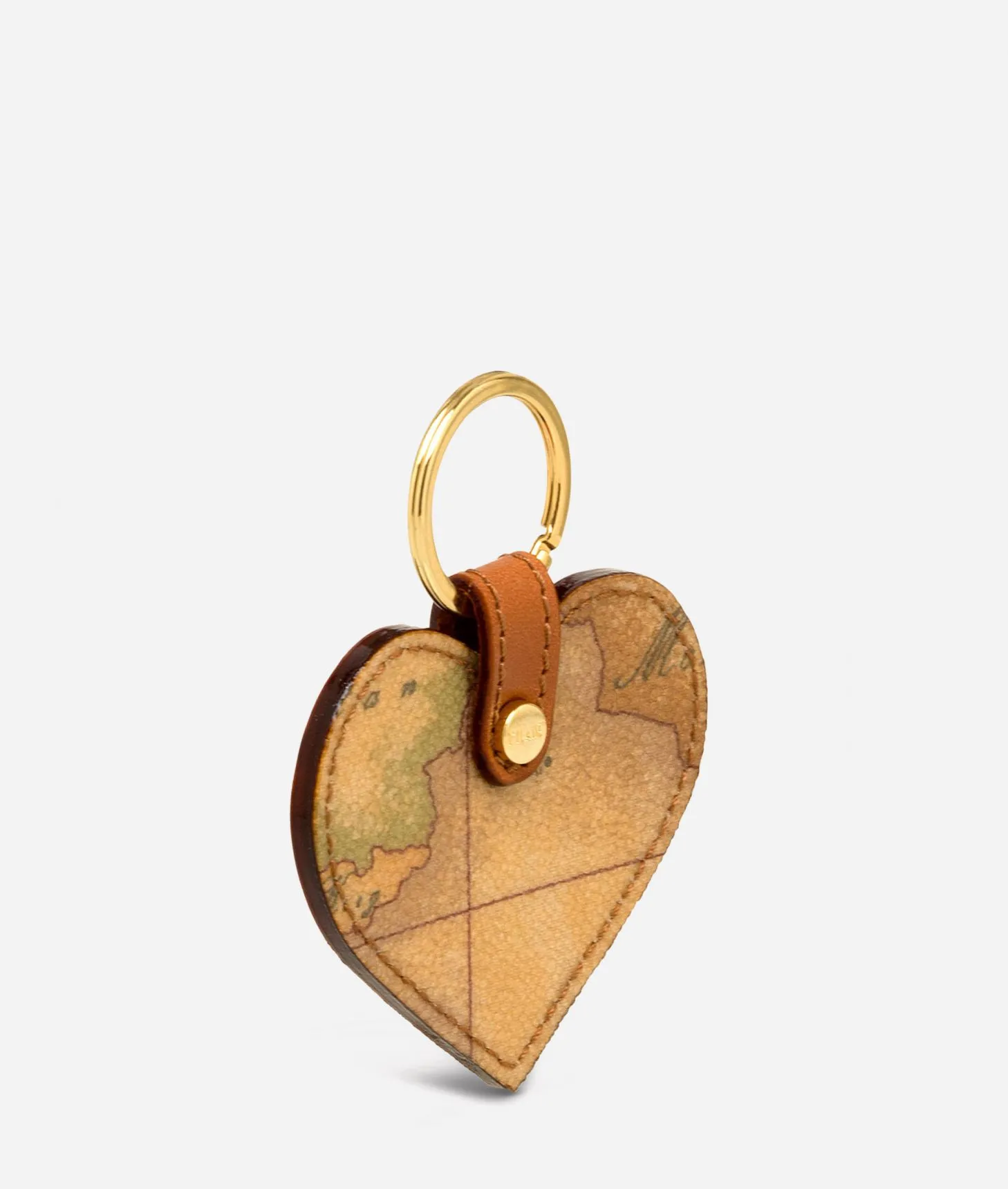 Alviero Martini 1a Classe Geo Classic Portachiavi A Cuore Con Anello