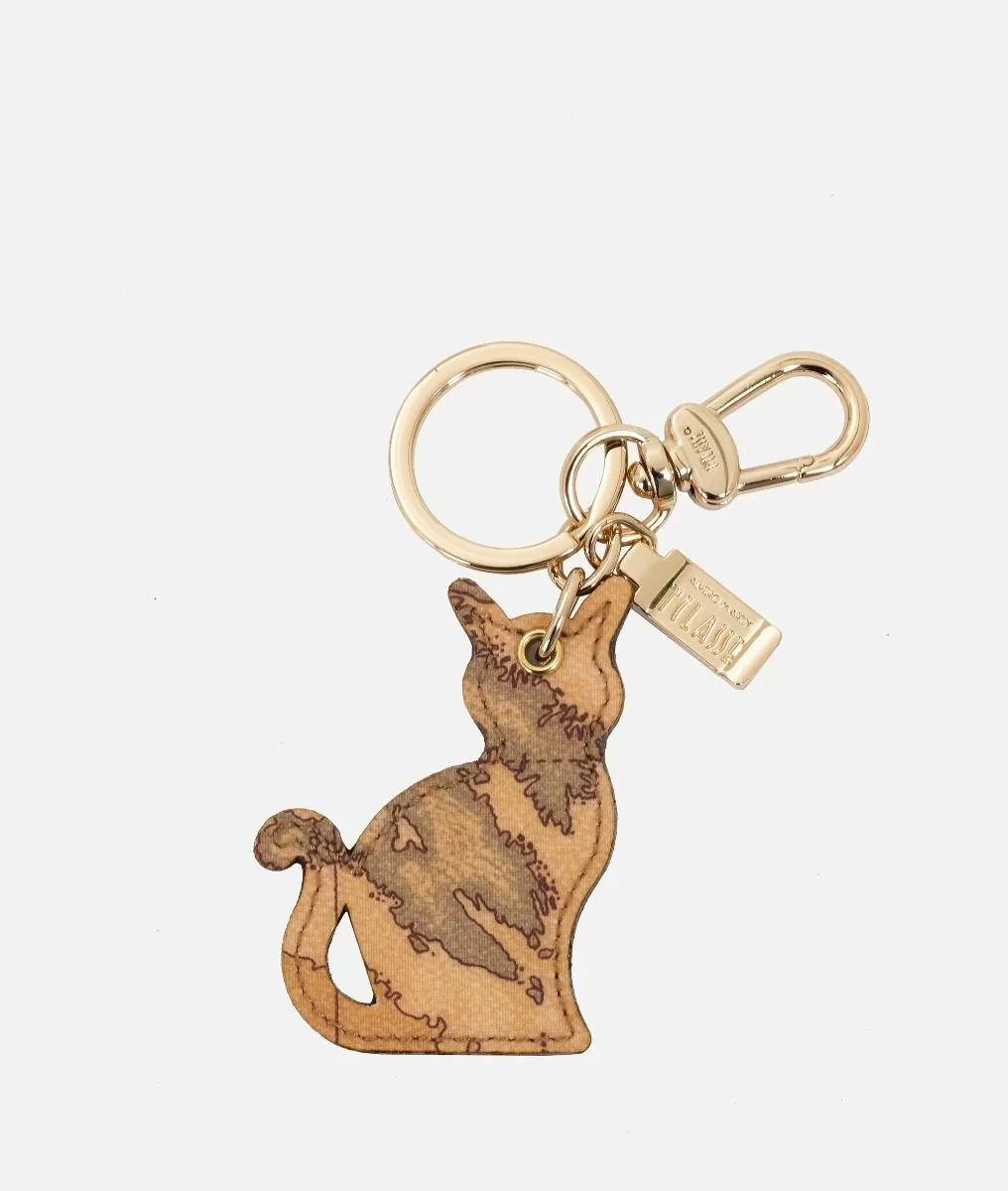 Alviero martini 1a classe Geo Classic portachiavi a forma di gatto Alviero martini 1a classe Geo Classic portachiavi a forma di gatto