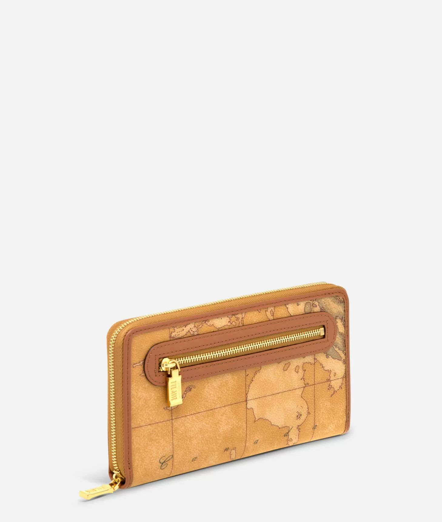 Alviero Martini 1a Classe Geo Classic Portafogli Grande Con Zip E Tasca