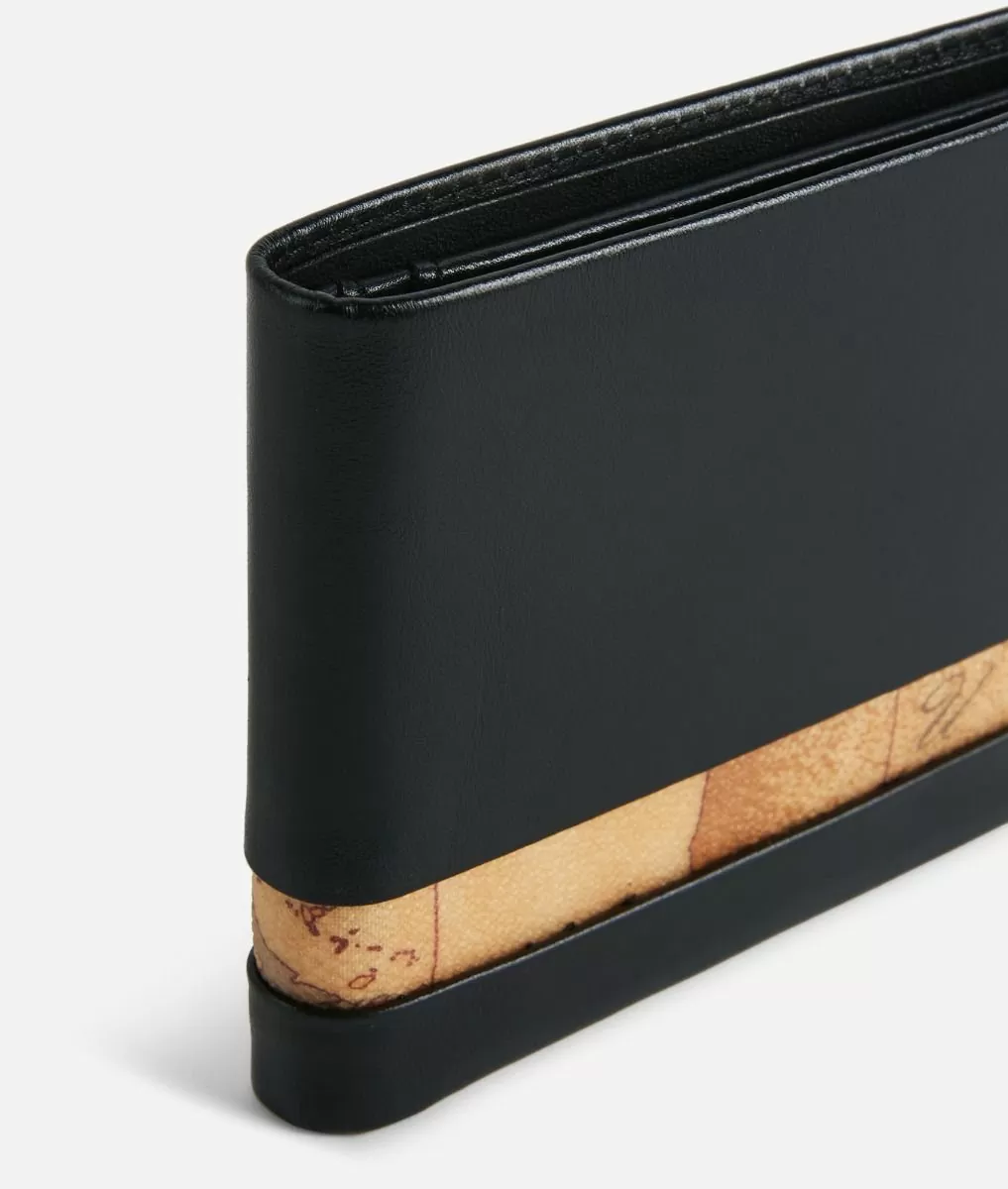 Alviero Martini 1a Classe Geo Classic Portafoglio Medio In Pelle Nero