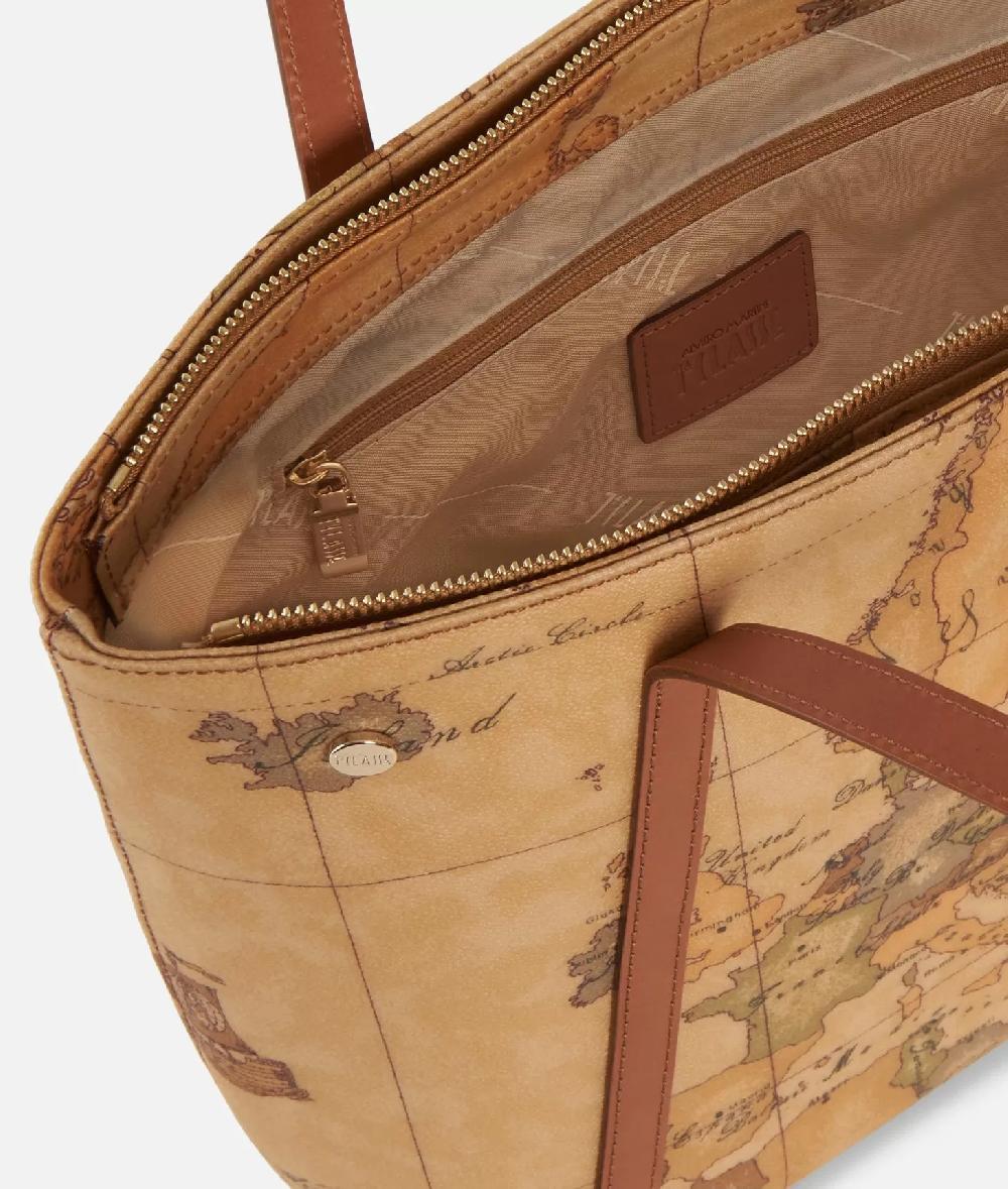 Alviero Martini 1a Classe Geo Classic Shopping Bag Con Borchiette Media