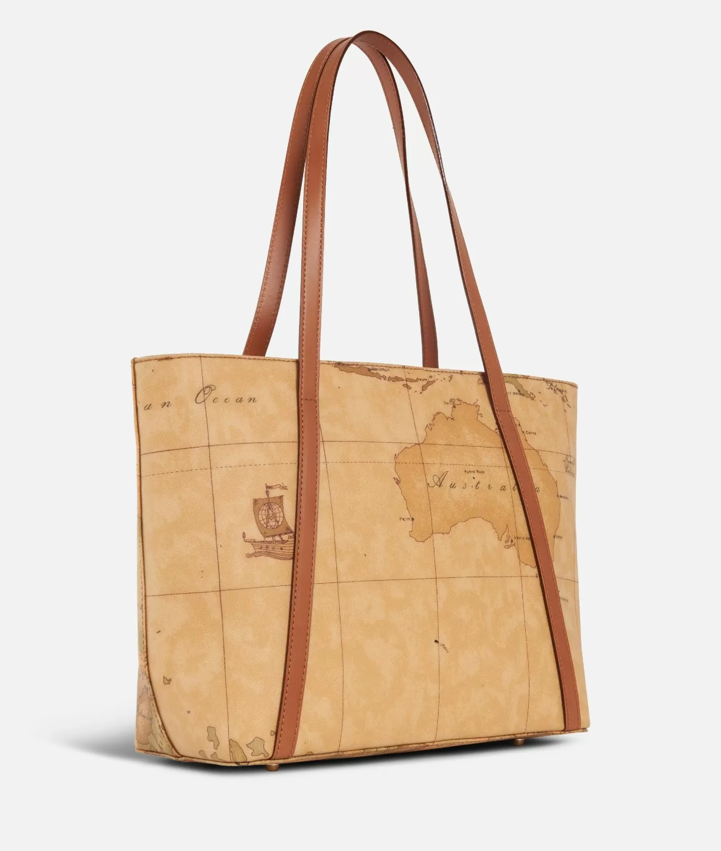 Alviero Martini 1a Classe Geo Classic Shopping Bag Con Borchiette Media