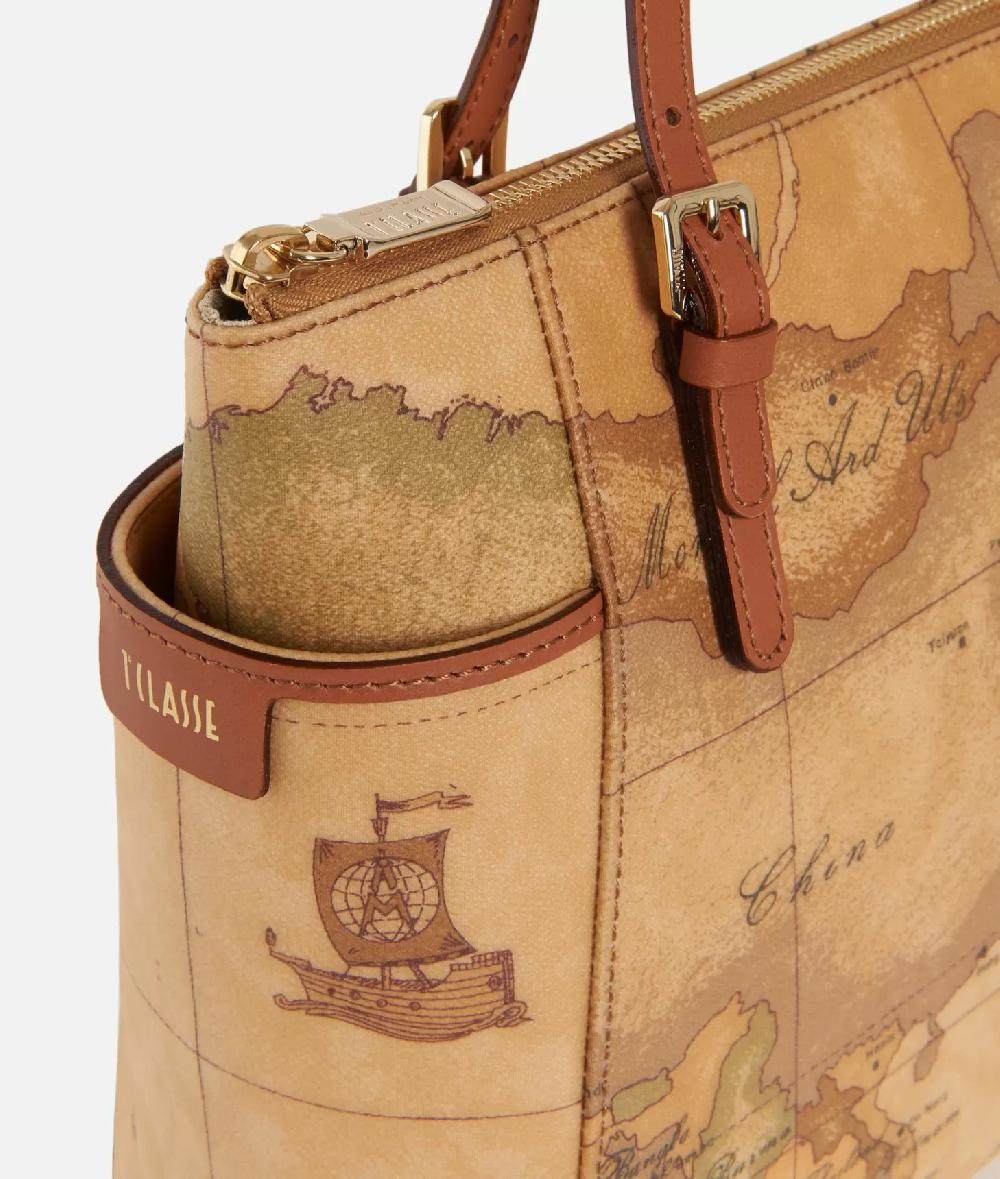 Alviero Martini 1a Classe Geo Classic Shopping Bag Con Fibbie