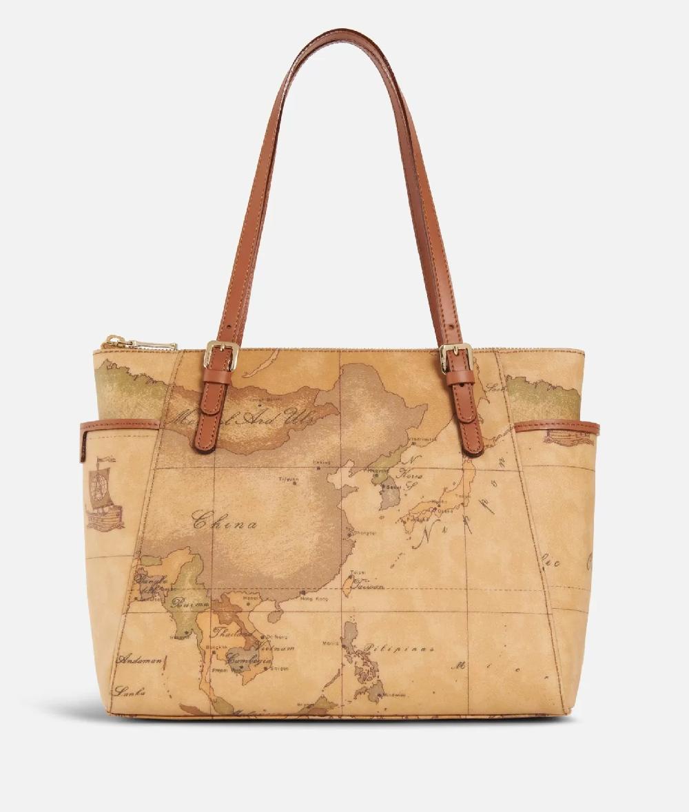 Alviero martini 1a classe Geo Classic Shopping bag con fibbie