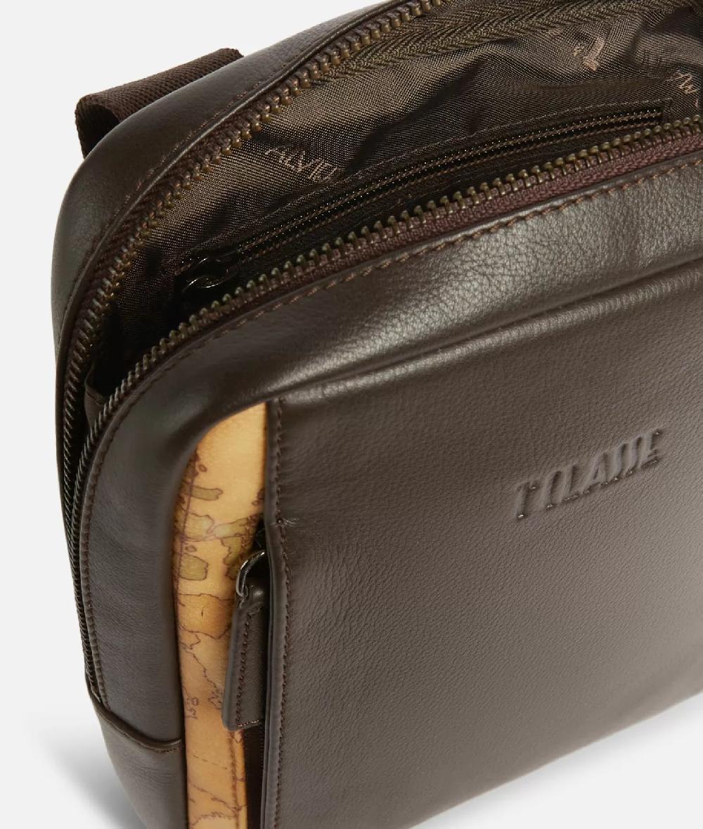 Alviero Martini 1a Classe Geo Classic Tracolla In Pelle Marrone