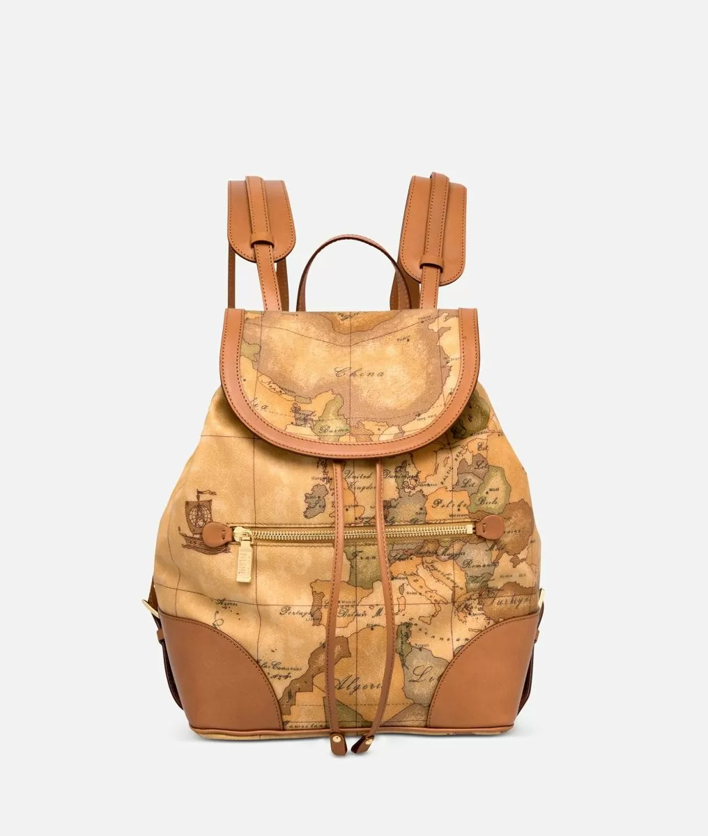 Alviero martini 1a classe Geo Classic Zaino con angoli in pelle