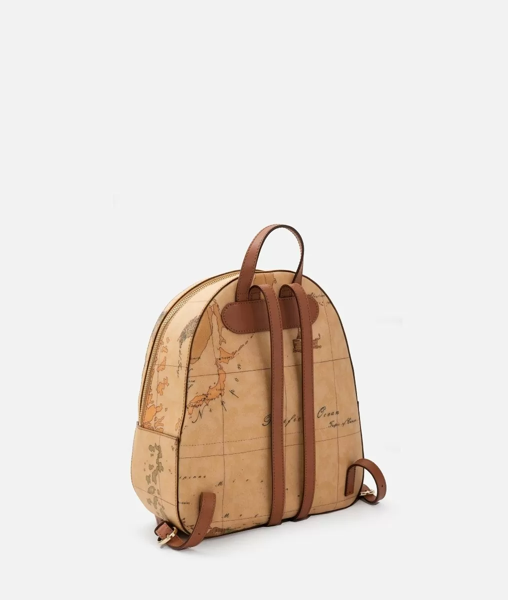 Alviero Martini 1a Classe Geo Classic Zaino Con Inserti Frontali In Pelle