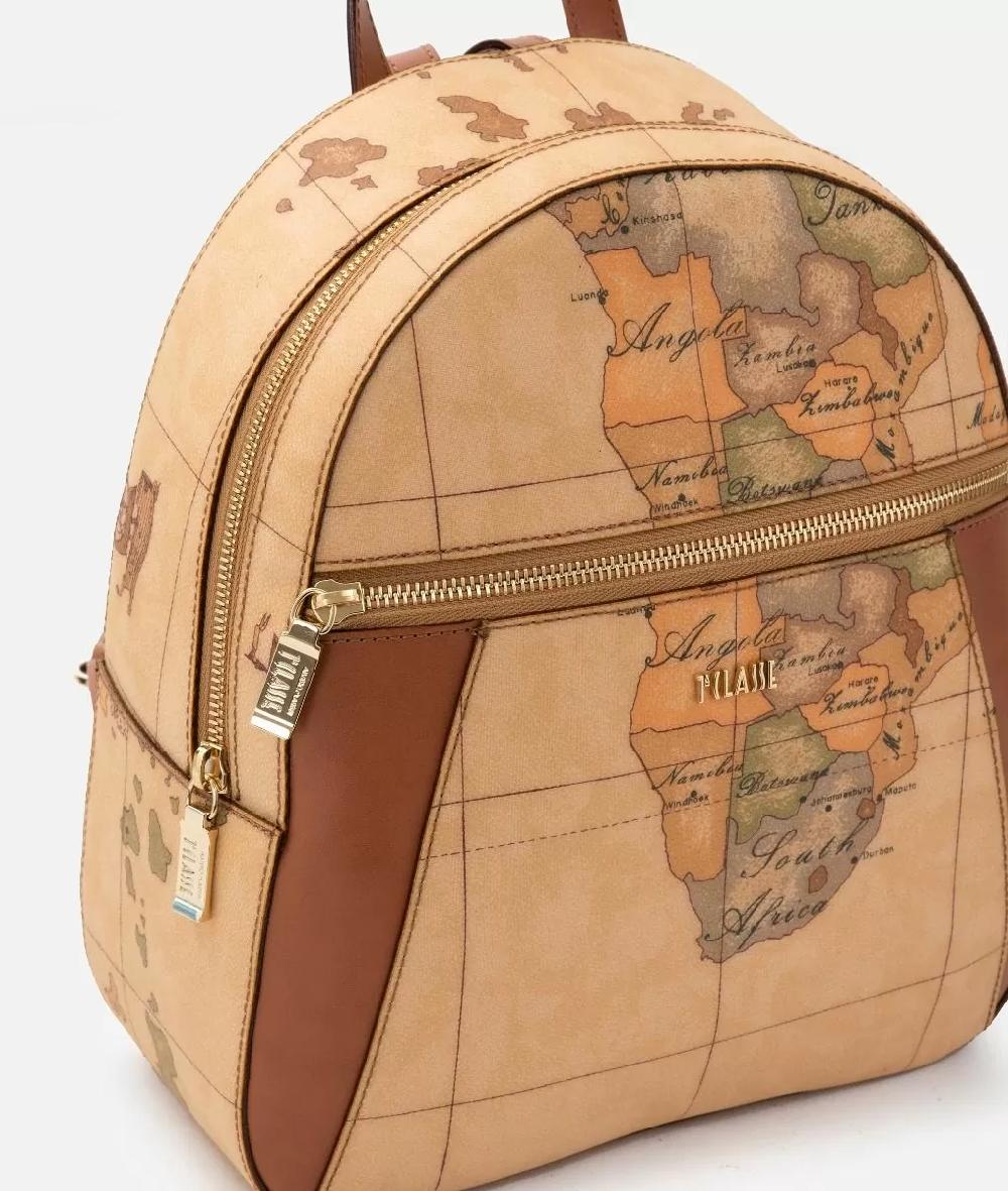 Alviero Martini 1a Classe Geo Classic Zaino Con Inserti Frontali In Pelle