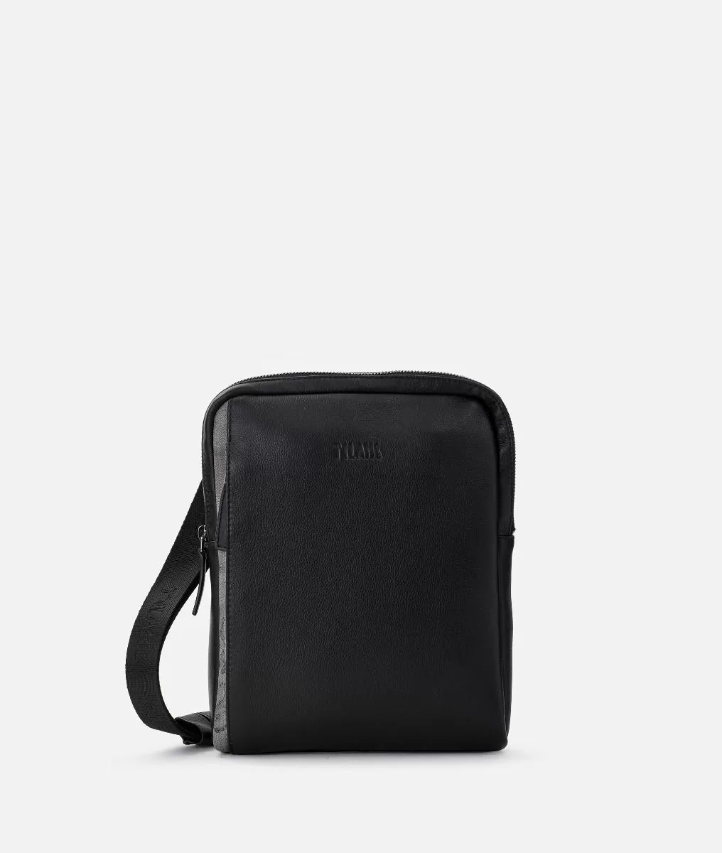 Alviero martini 1a classe Geo Dark tracolla in pelle grande Grigia