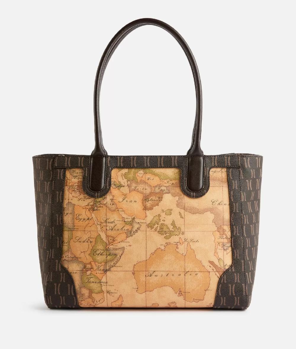 Alviero martini 1a classe Geo Iconic Mix borsa shopping Cioccolato